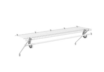Wire shelves