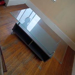 3x2 Glass And Wood Coffe Table