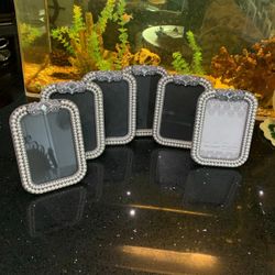 6 4 X 6 Inch Photo Frames Bejeweled With Pearls And Stones