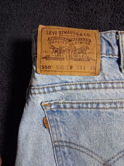 Levi's 550 Relaxed Fit Jeans W33 L30 vintage orange tab
