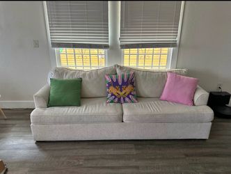 Large Beautiful tan 2 seater couch