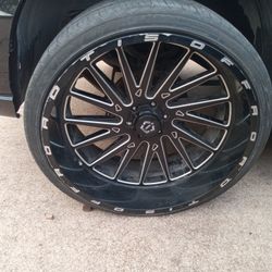 26x12 TIS OFFROAD RIMS  & TIRES 