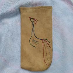 Handmade Suede Leather 🕶️ Glasses Case