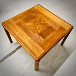 Refinished Danish Teak End/Coffee Table By Vejle Stole Og Møbelfabrik