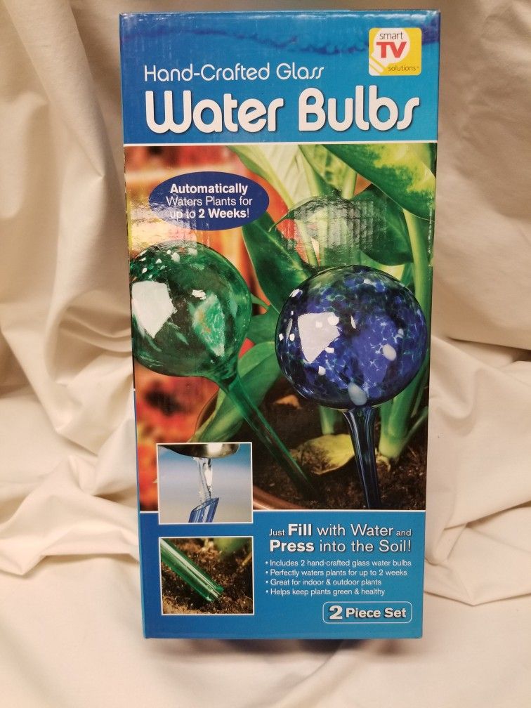 Ser Of 2 New Glass Water Bulbs