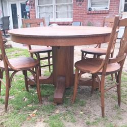 Wooden Dining Table And 4 Chairs For Sale