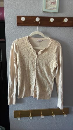 Cream Merona Cardigan, size Medium