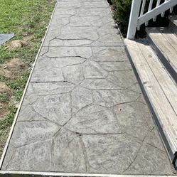 Stamped Sidewalk 