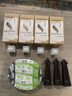 NEW Kichler Landscape Lighting Set + 200' Wire & LED Lamps