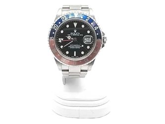 Rolex Gmt - Master Pepsi Red Blue Bezel Steel 40mm Automatic Watch Mk0226lzrzxmia