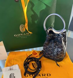 Authentic Goyard Petit Flot Bucket Bag PM Navy – Limited Edition – Excellent Condition