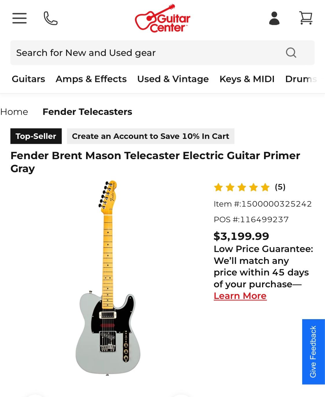 Brent mason Fender Elec Guitar