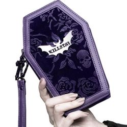 Killstar Vampires Kiss Wristlet In Plum