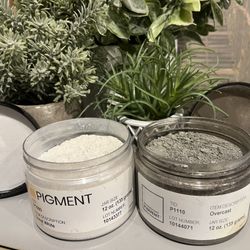1x 12oz Ghostshield Metallic Color Epoxy Resin Pigment Additive: Great White Sparkle & Overcast Grey