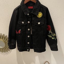Kids Haus Of Jr Black Denim Jacket