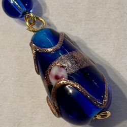 Murano Venetian glass bead earrings