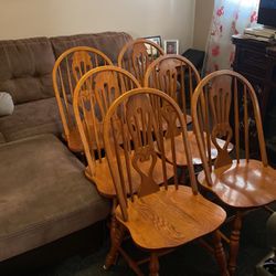 Chairs 🪑 Wooden  6 PCs Selling as ASet $350 OBO