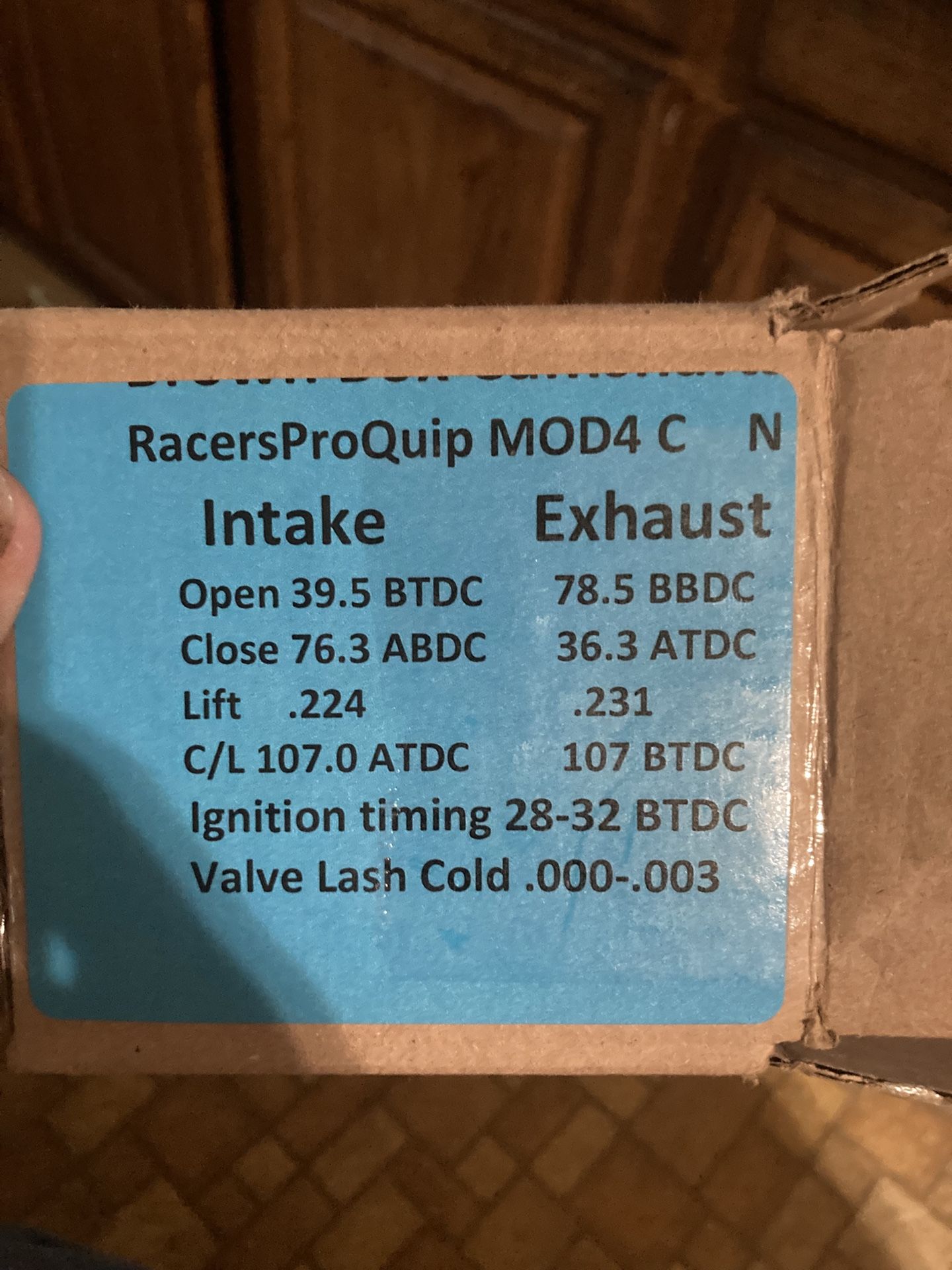 Gx200 Non Hemi .224 Camshaft