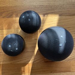 Amazon Echo + 2x Echo Dot – Bundle Smart Speakers with Alexa