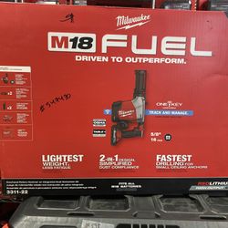 Milwaukee M18 FUEL 18-Volt Lithium-Ion Brushless Cordless 5/8 in. SDS-Plus Overhead Rotary Hammer with Integrated Dust Extraction