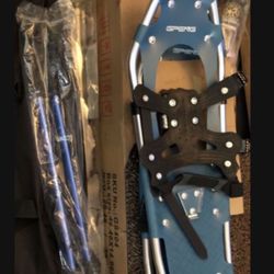 Gpeng 3-in-1 Xtreme Lightweight Terrain Snowshoes for Men Women Youth Kids, Light Weight Aluminum Alloy Terrain Snow Shoes with Crampon Protector, Tre