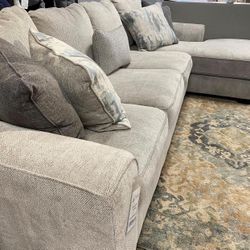 Ardsley Pewter LAF Sofa Chaise /couch 