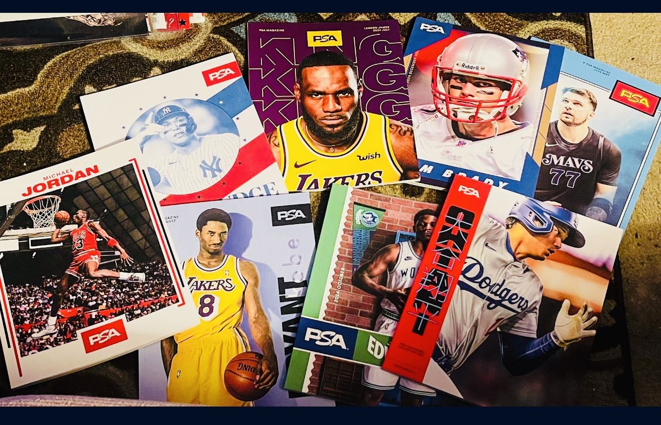 LOT- JORDAN SHOHEI LEBRON KOBE ETC MISC PSA MAGAZINES NEW