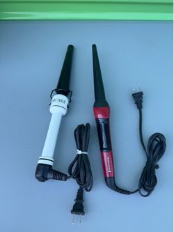 2X Ceramic Tapered Curling Wand