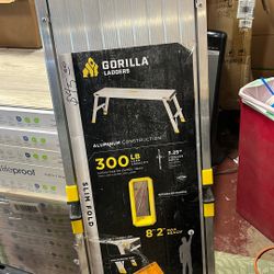 Gorilla Ladders 4 ft. x 12 in. x 20 in. Aluminum Slim-Fold Work Platform, 300 lbs. Load Capacity