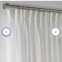 Home Expressions Triple Pinch Pleat Sheer Curtain 