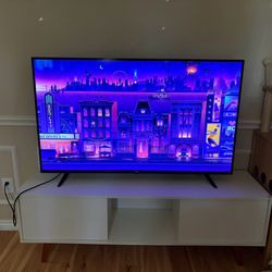 TV stand with TCL 55” tv