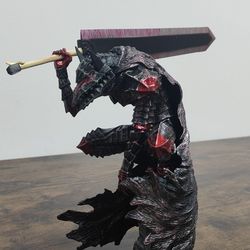 5cm High Anime Action Figure, Berserker Warrior Personalized Statue Figurine, Guts Model Figurine, Battle-Damaged Bloody Version Doll Statue Figurine,