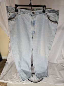 Vtg 1996 Levis 560 Orange Tab Made in USA Light Wash Jeans Mens 42x30 Tapered