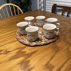 Set Of 6 Antique Mugs For Only $6! Juego De 6 Tazas Antiguas Por Solo $6