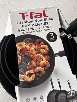 T-Fal Fry Pan 3-pc set