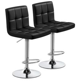 New swiveling bar stools