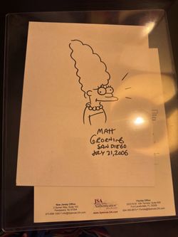 Matt Groenig Autographed Marge w COA