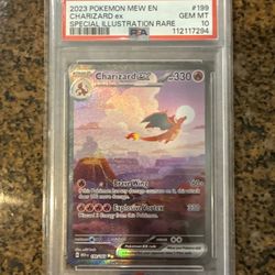 PSA 10 Pokemon Charizard ex 199/165 MEW EN-151 Special Illustration Rare Holo