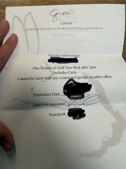Gamble Sands voucher x2