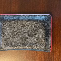 Louis Vuitton Men's Black and Red Wallet