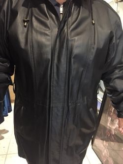 Leather long Jacket