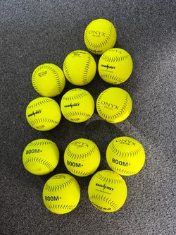New Onyx +/ Boom + 375/44 Slowpitch Softballs 12 Inch