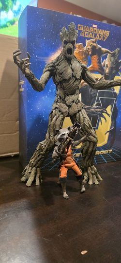 Hot Toys Rocket And Groot Mms254 B  DLX Edition 1:6 Scale