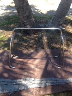 Stainless grab rail for a center console - for a console width of 28” to 30” top rail is 28 “ high .