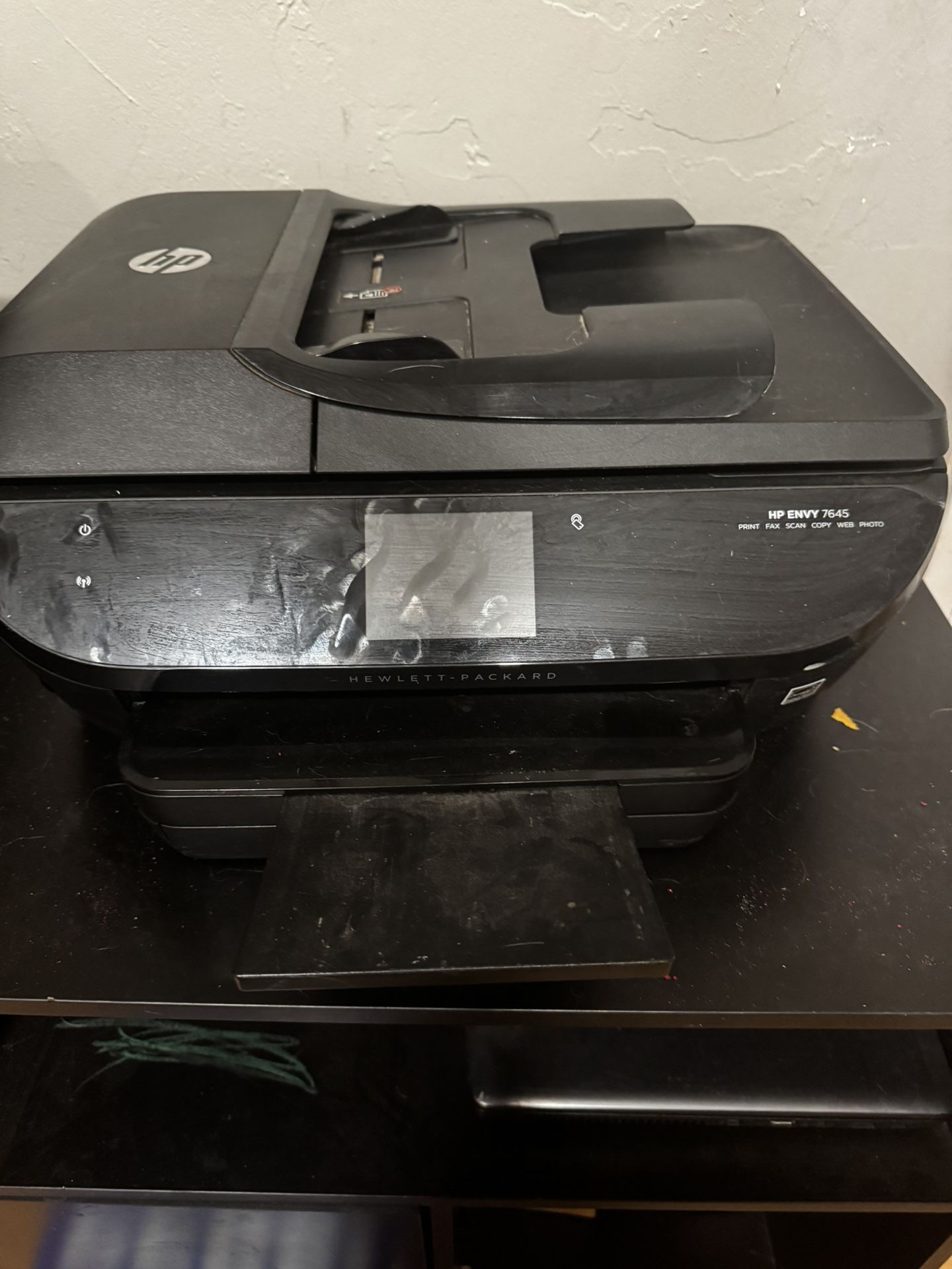 HP Envy 7645 Printer, Black.