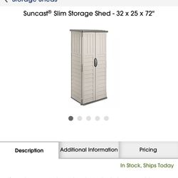 STORAGE SHED  (NEW IN BOX)