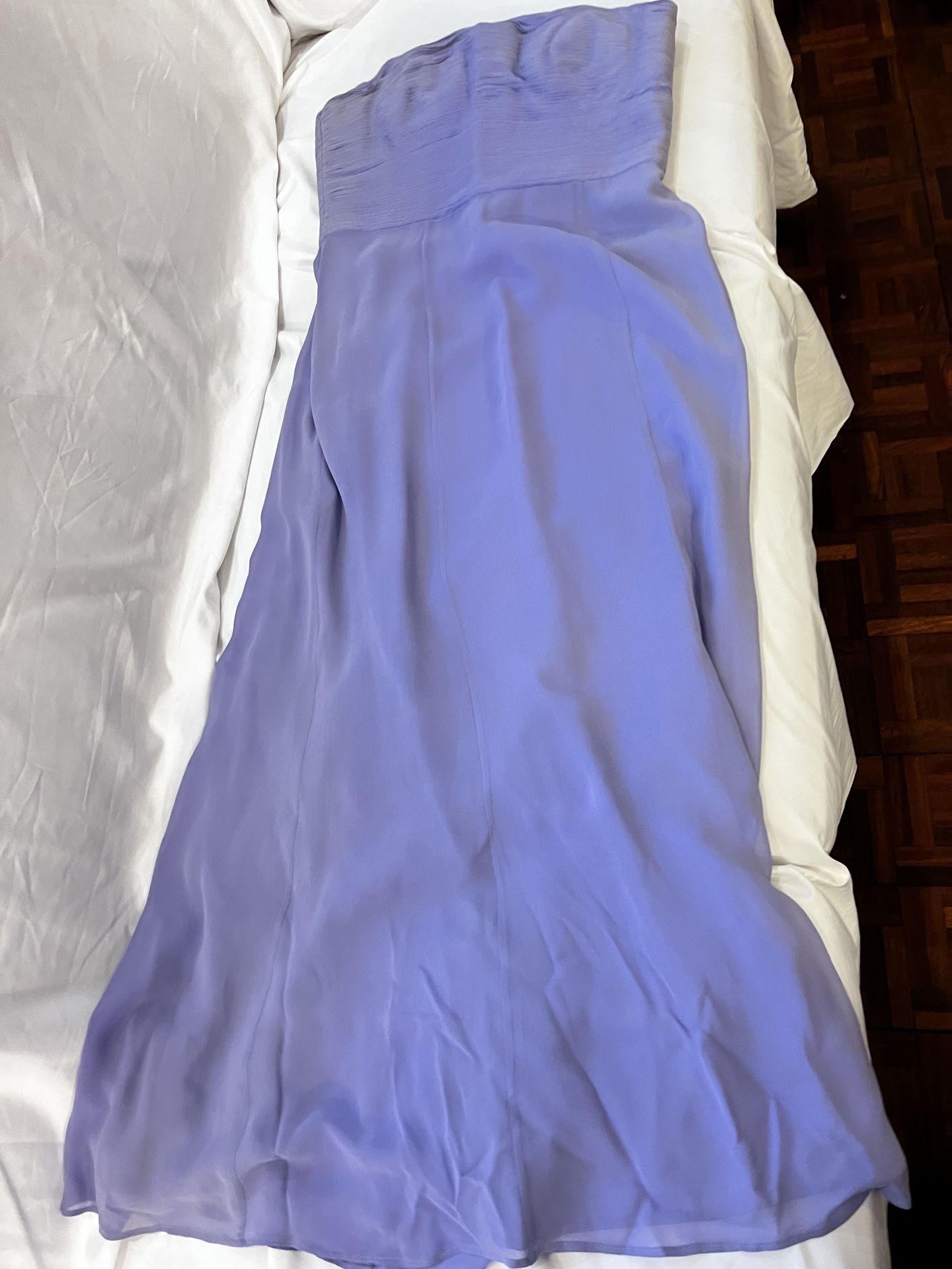 Strapless Purple Long Gown