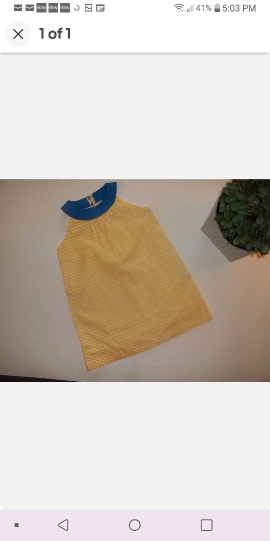 Girls Dress 18-24 Months NWOT Beetle & Thread Baby Girls 18-24M Yellow Chevron Dress Outfit 18-24 Months