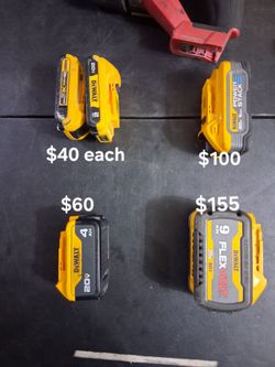 Dewalt FLEXVOLT battery $155 buy sale trade