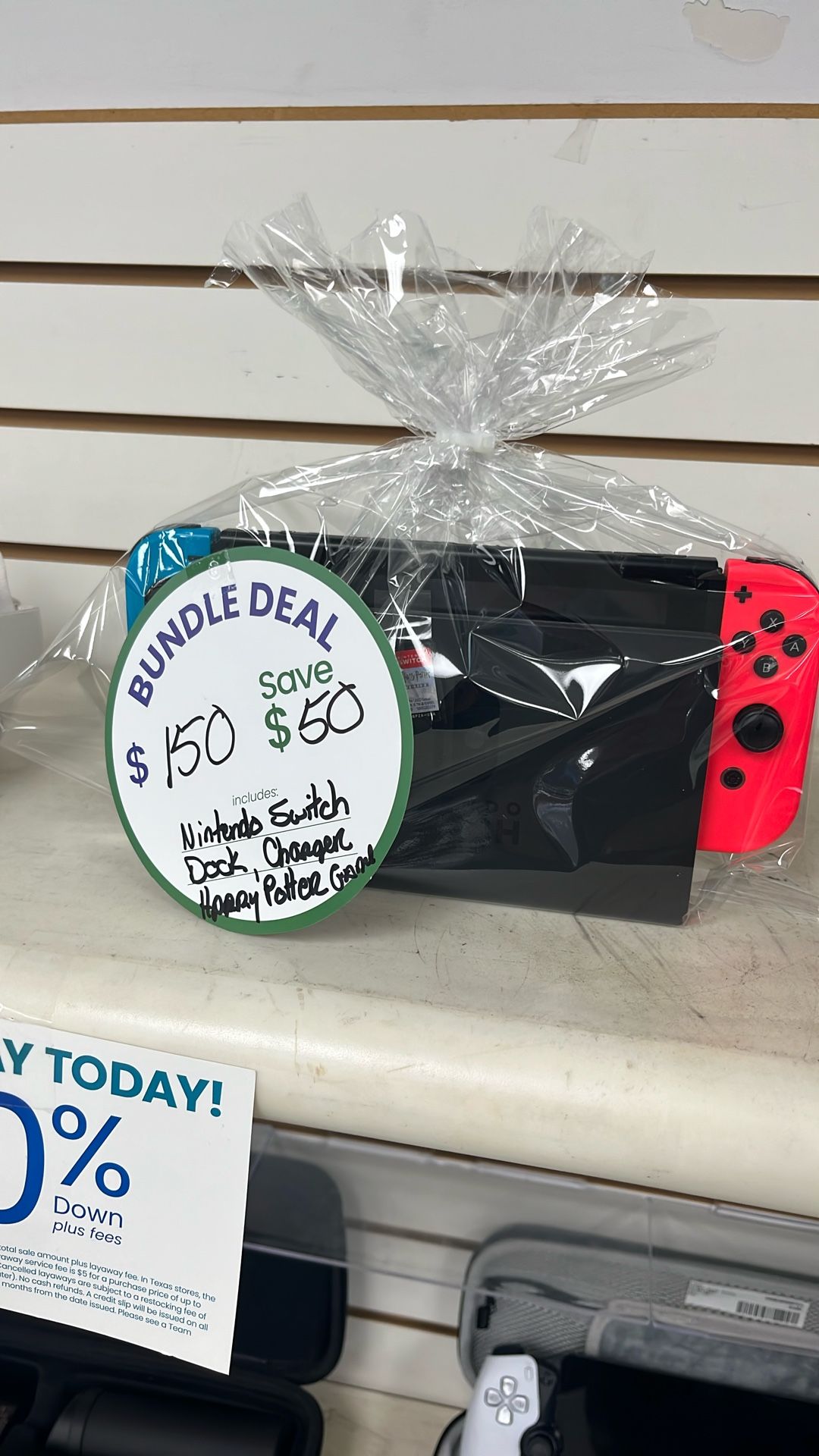 Nintendo Switch Bundle With Dock Charger And Harry Potter Game
